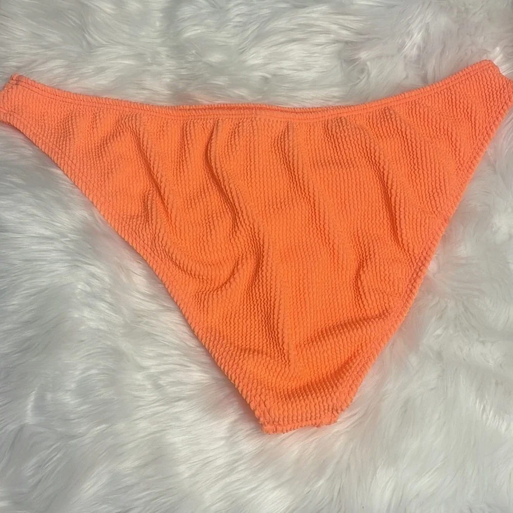 Good American bikini bottom Neon Orange swimwear New Sz 7/8